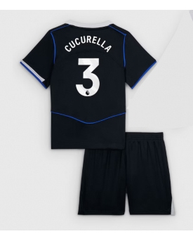 Billige Fotballdrakt Chelsea Marc Cucurella #3 Replika Tredjedraktsett Barn 2025-26 Kortermet (med bukser)